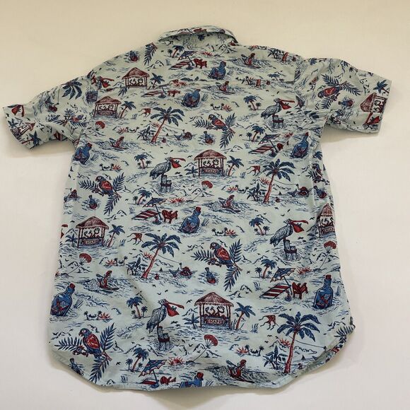 Columbia Hawaiian Shirt Button Up Small Beachy Outdoorsy Preppy‎ All Over Print - Picture 5 of 8